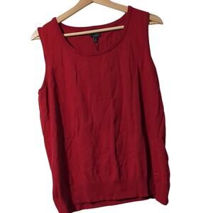 NWT Talbots XL Red Sleeveless Top/Tank [0013]